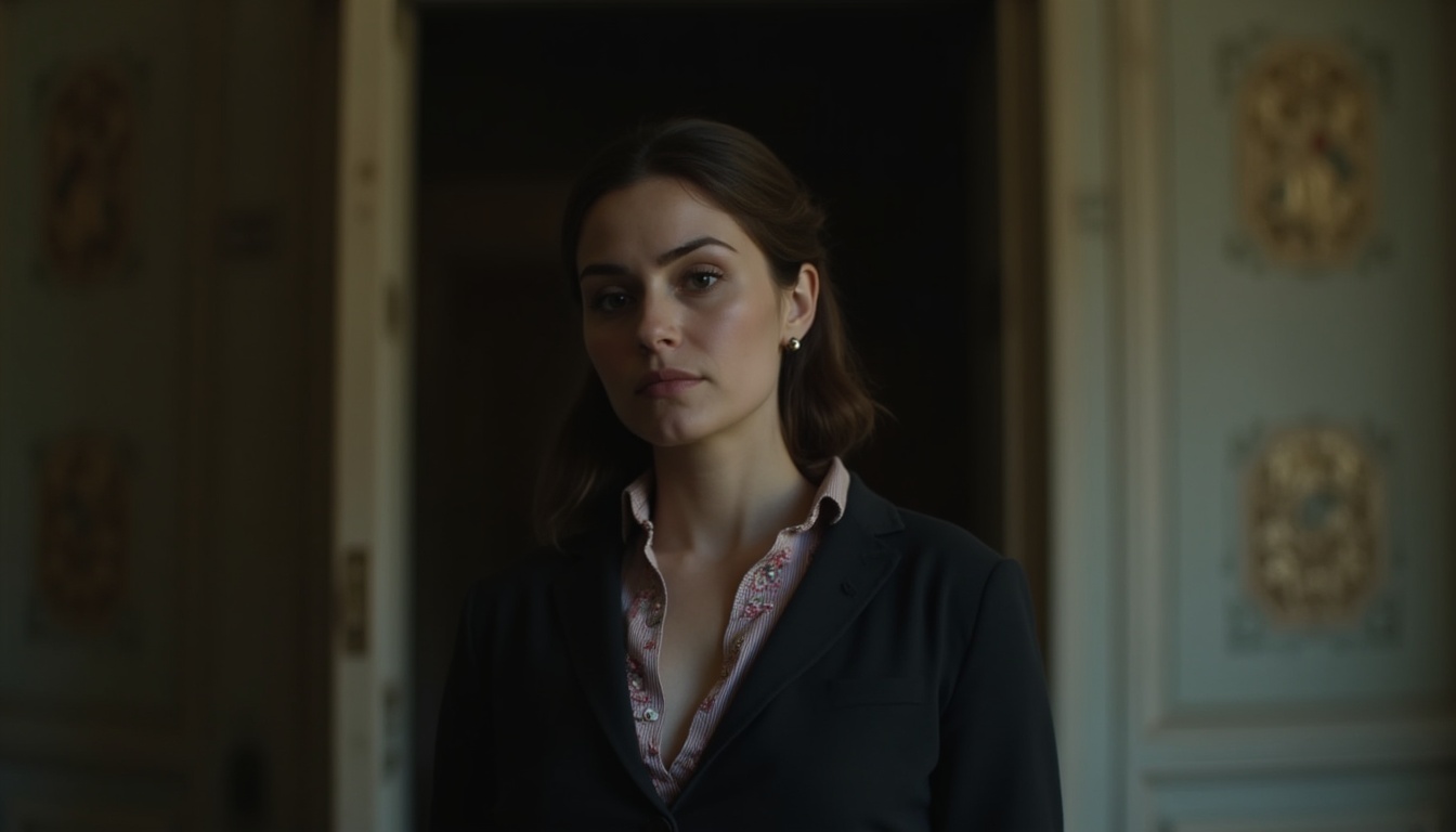 Escena fotorealista del contexto íntimo del caso en Argentina, con señales de Infidelidad descubierta, Poder y Amantes, Esposos.