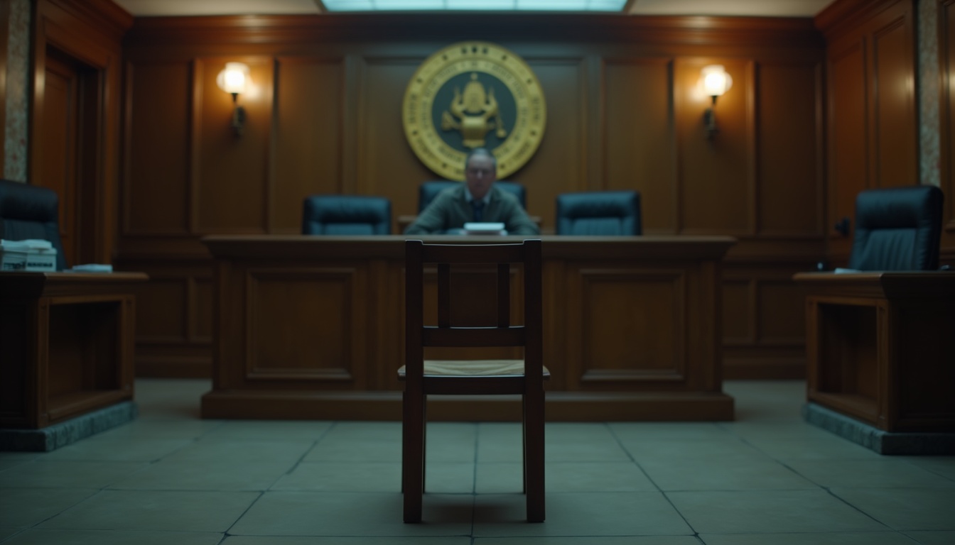 Escena fotorealista de investigación y consecuencias del caso en Argentina, con pistas ligadas a un conflicto.