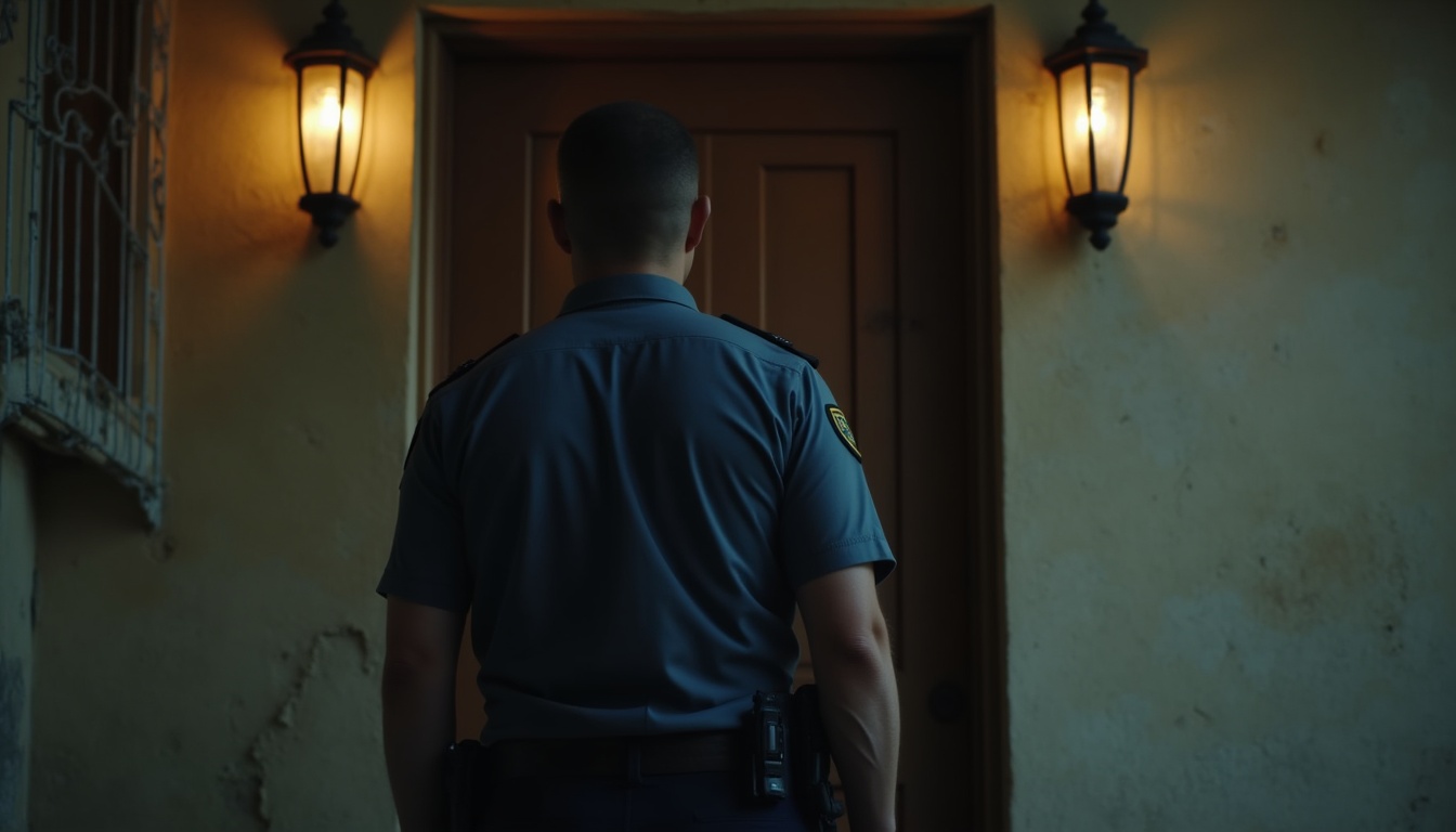 Escena fotorealista de investigación y consecuencias del caso en República Dominicana, con pistas ligadas a Poder.