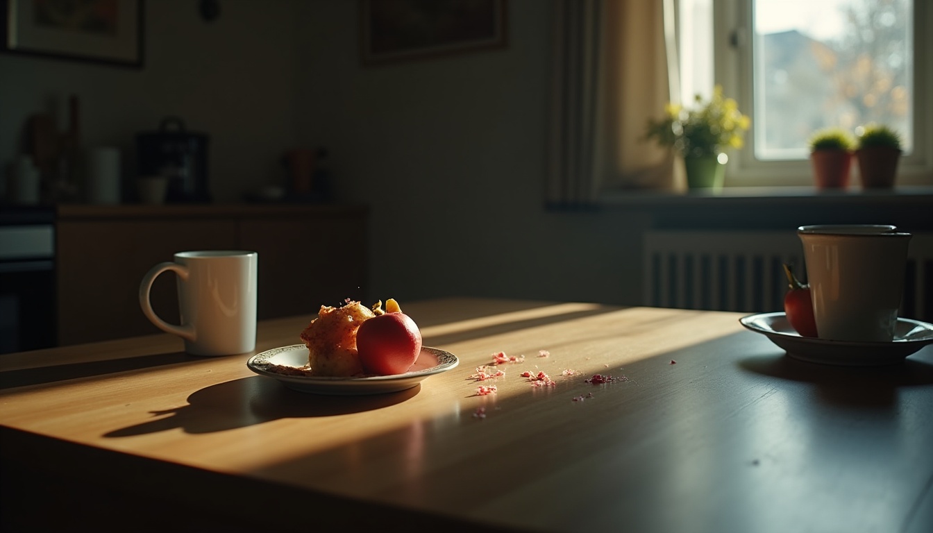 Escena fotorealista del contexto íntimo del caso en España, con señales de un conflicto y Padres e hijos.