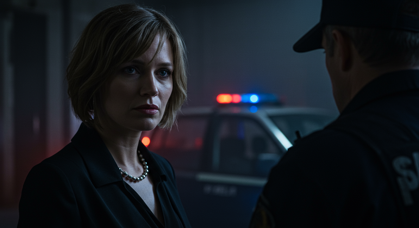 Escena fotorealista de investigación y consecuencias del caso en Otros países, con pistas ligadas a Celos, Control.