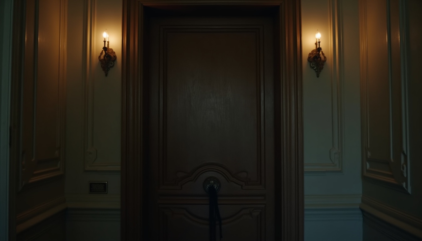 Escena fotorealista de investigación y consecuencias del caso en Otros países, con pistas ligadas a Celos.