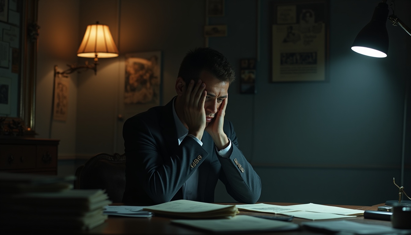 Escena fotorealista de investigación y consecuencias del caso en Otros países, con pistas ligadas a un conflicto.