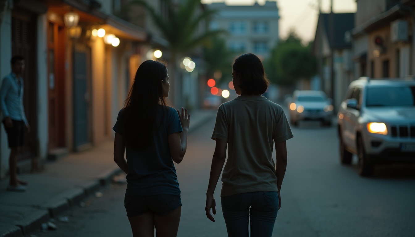 Escena fotorealista del contexto íntimo del caso en República Dominicana, con señales de un conflicto y Padres e hijos, Hermanos.