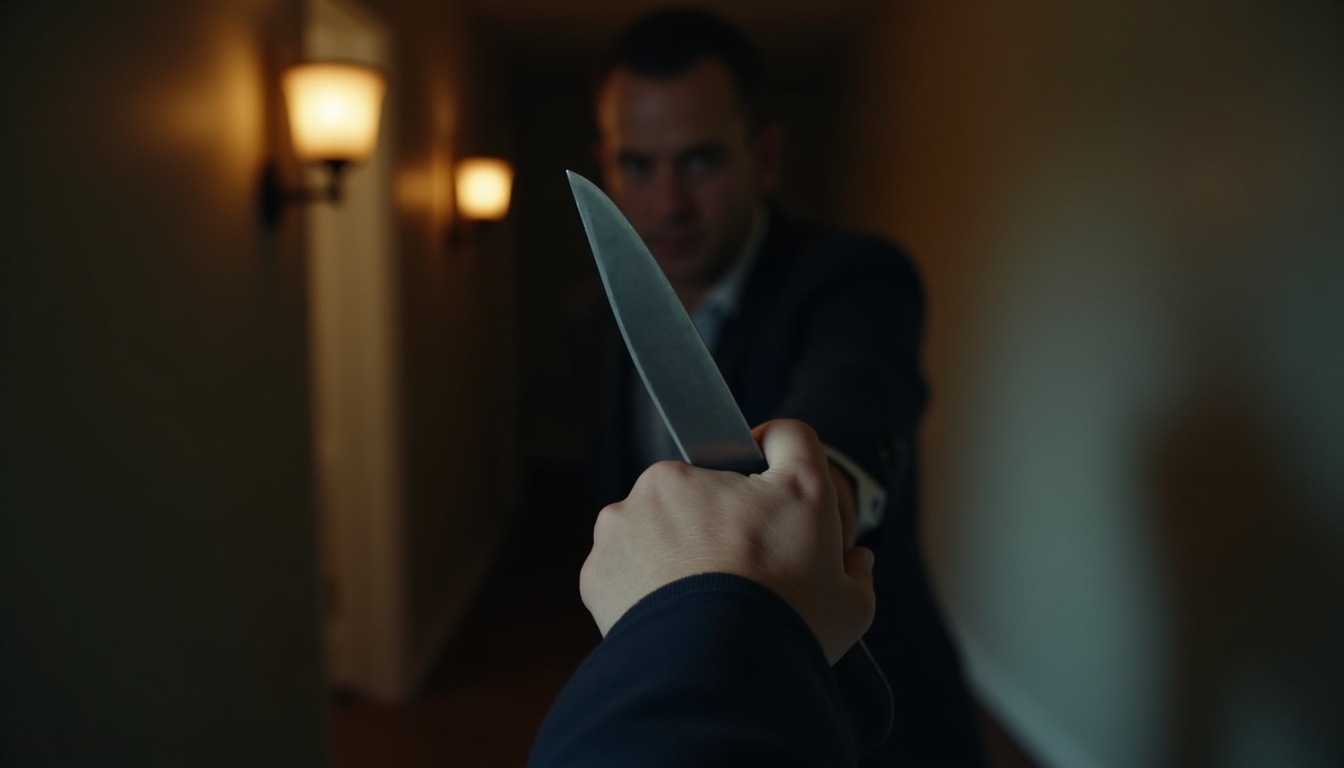 Escena fotorealista del contexto íntimo del caso en Estados Unidos, con señales de Poder y Novios, Padres e hijos.