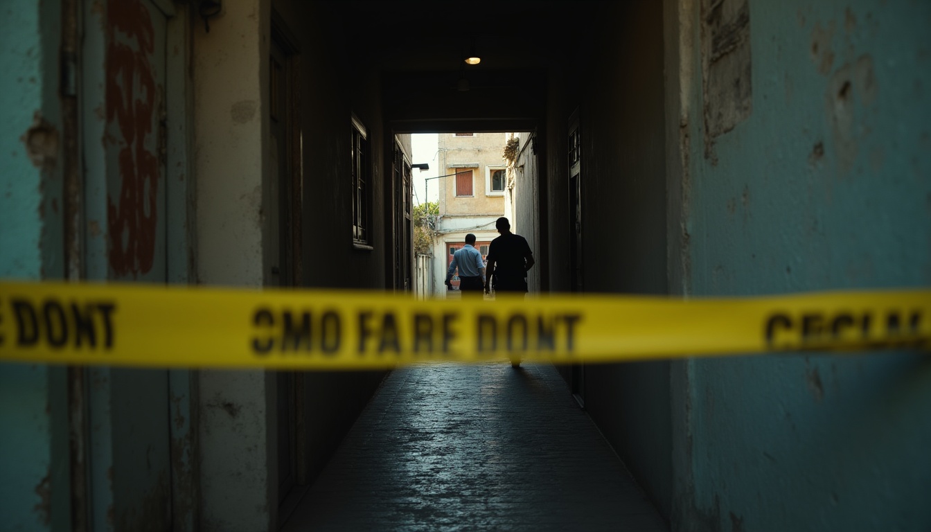 Escena fotorealista de investigación y consecuencias del caso en República Dominicana, con pistas ligadas a Control, Poder.