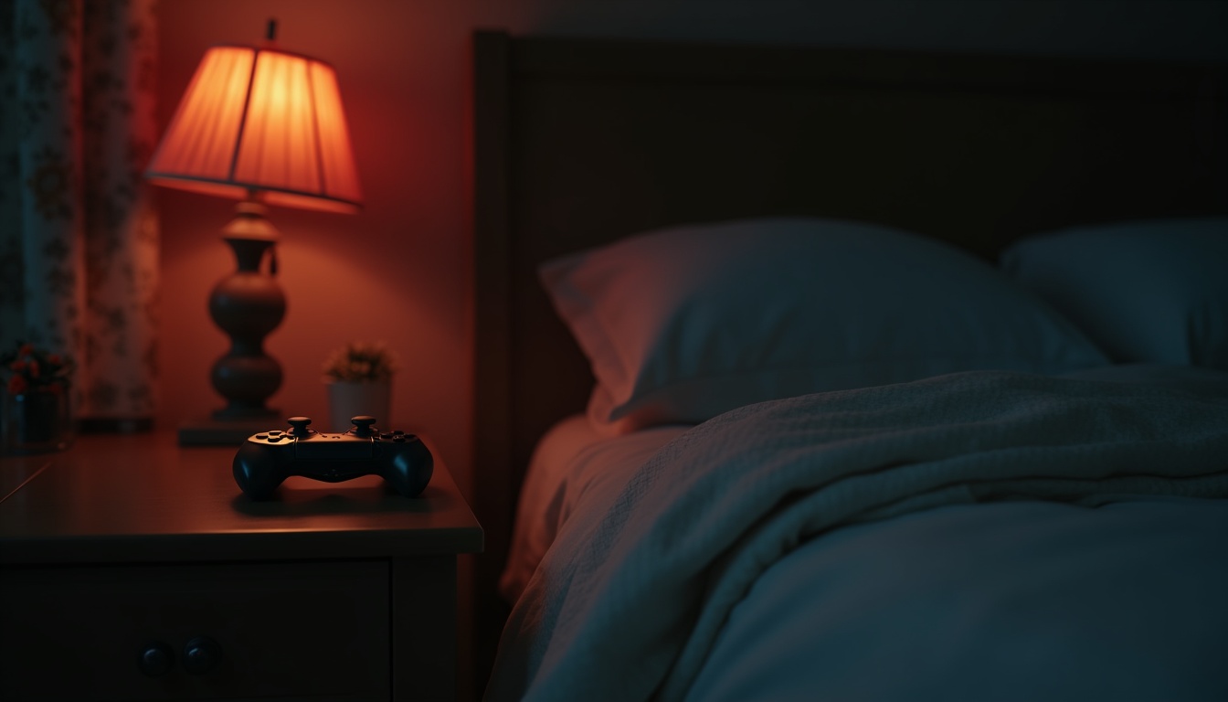 Escena fotorealista del contexto íntimo del caso en Estados Unidos, con señales de un conflicto y Esposos, Padres e hijos.