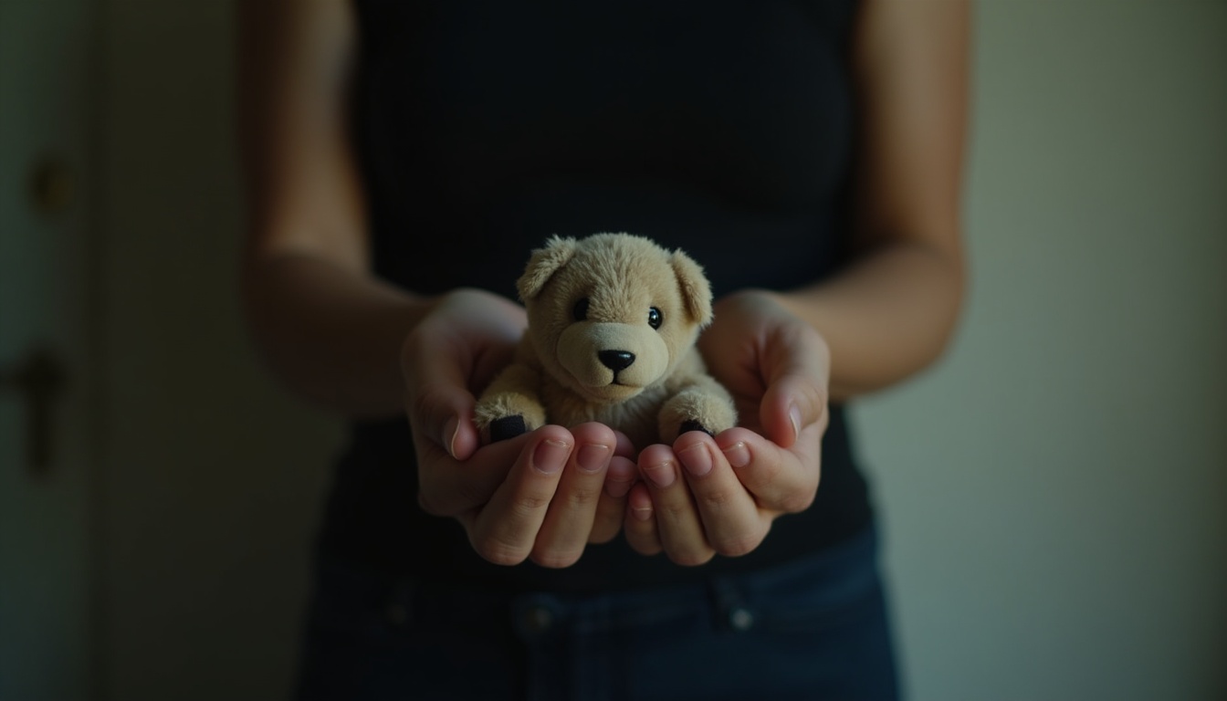 Escena fotorealista del contexto íntimo del caso en República Dominicana, con señales de Control, Poder y Padres e hijos.