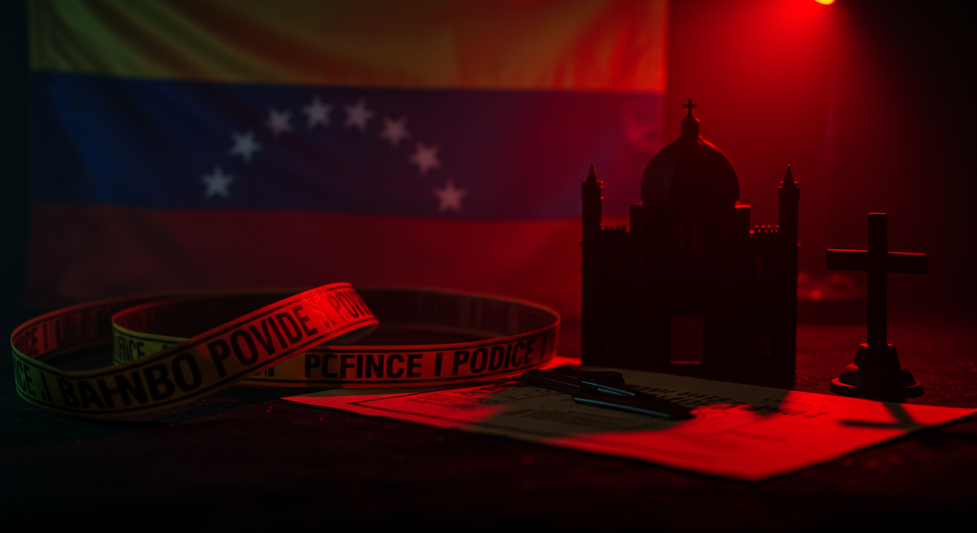 Ilustración simbólica de un crimen pasional en Argentina, ligado a Poder y relaciones cercanas.