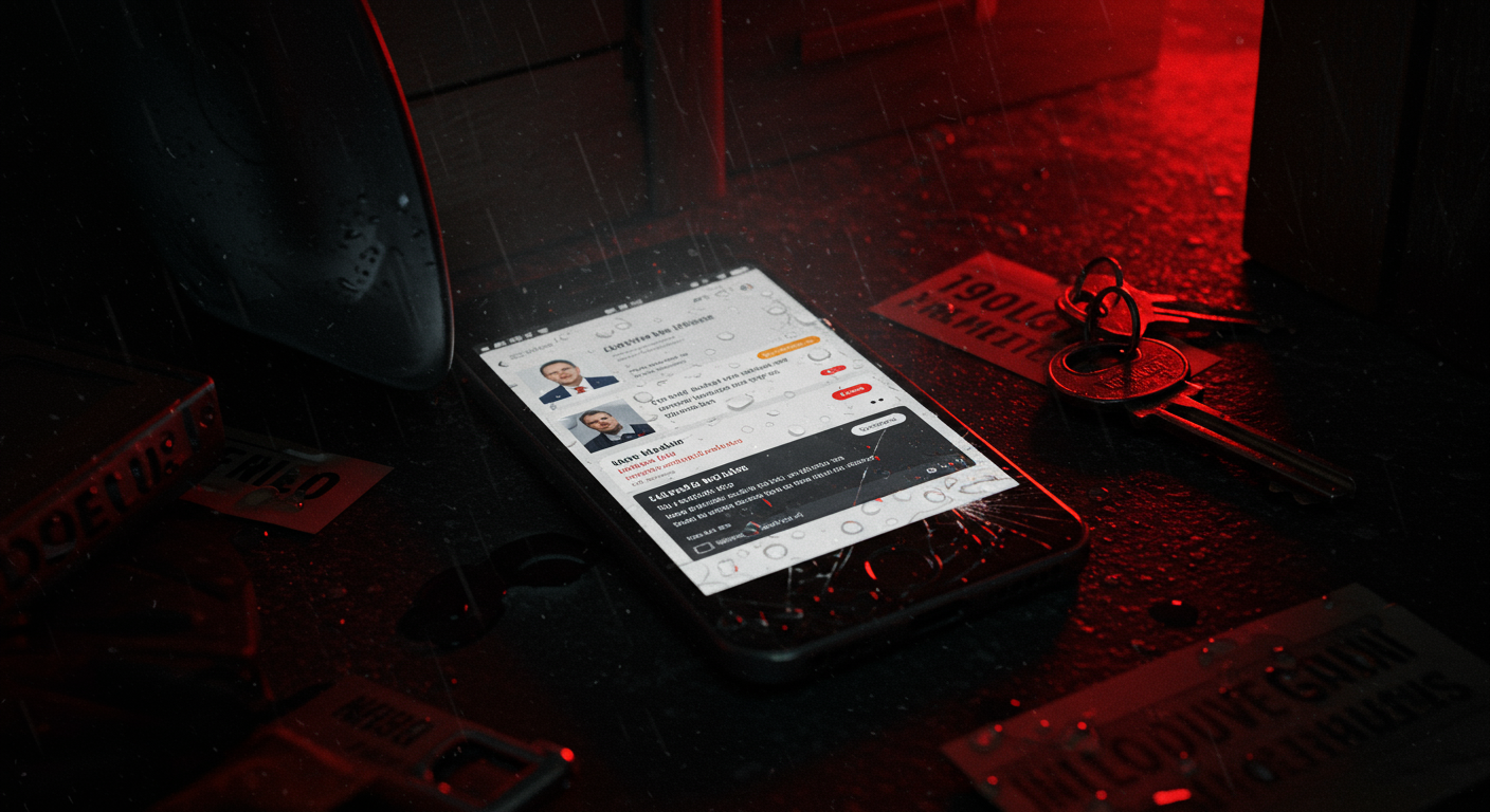 Ilustración simbólica de un crimen pasional en España, ligado a Control, Poder y relaciones cercanas.