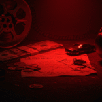 Ilustración simbólica de un crimen pasional en Estados Unidos, ligado a Abandono, Dinero y Amigos cercanos.