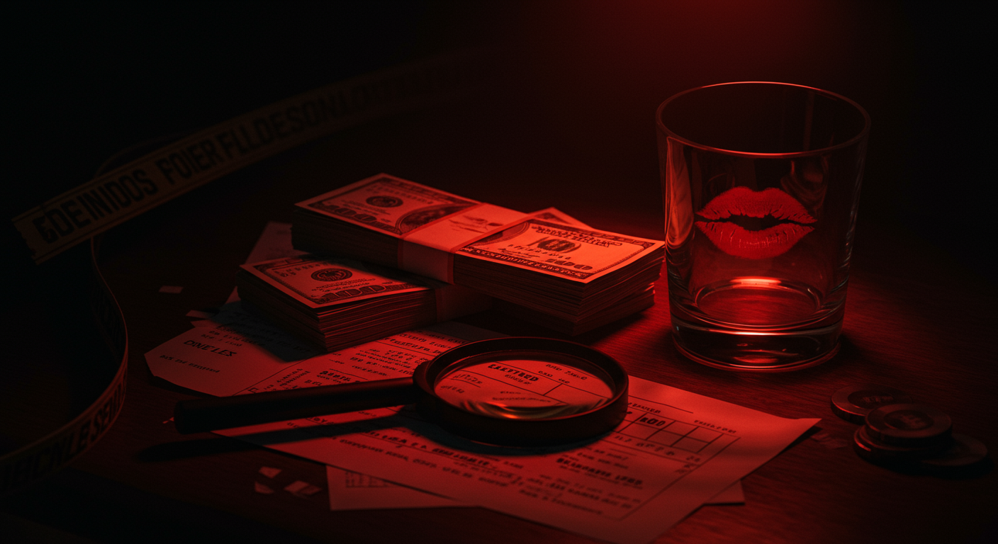 Escena editorial relacionada con el detonante del caso: Dinero, Poder, en un contexto de relaciones cercanas.