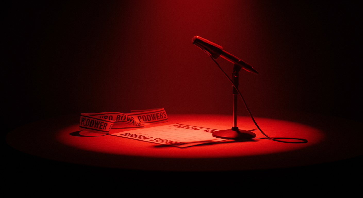 Ilustración simbólica de un crimen pasional en Estados Unidos, ligado a Poder y relaciones cercanas.