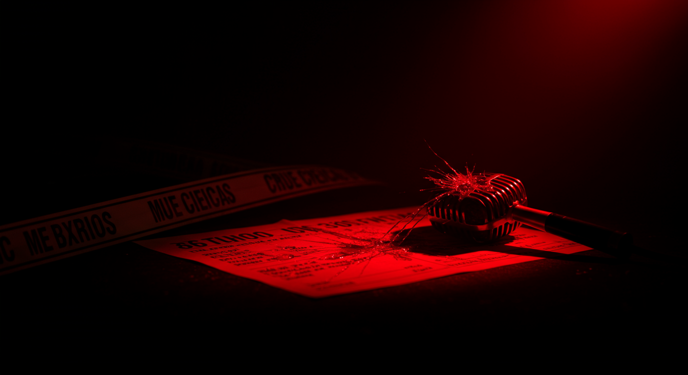 Ilustración simbólica de un crimen pasional en México, ligado a un motivo pasional y relaciones cercanas.