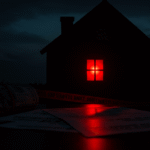 Ilustración simbólica de un crimen pasional en México, ligado a Dinero, Poder y relaciones cercanas.