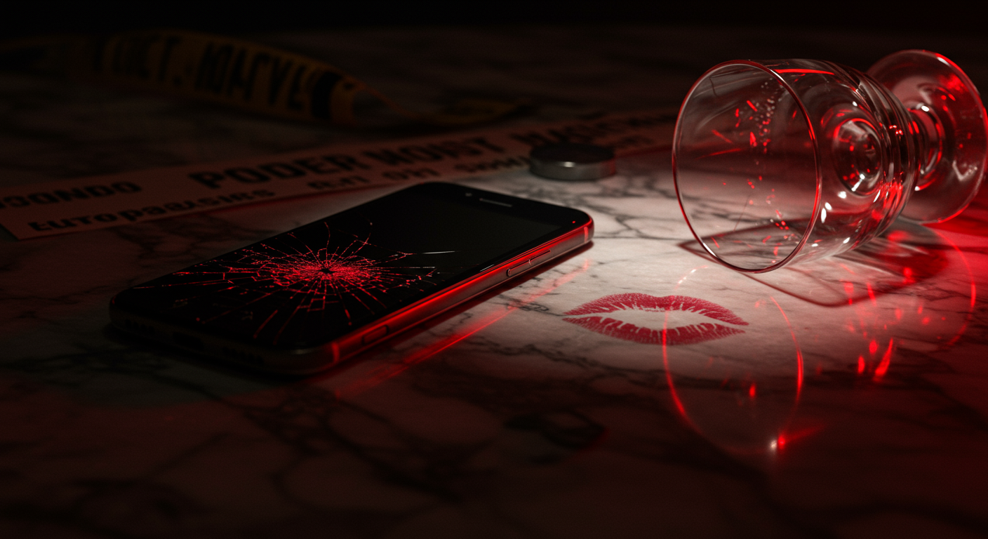 Escena editorial relacionada con el detonante del caso: Poder, en un contexto de Esposos.