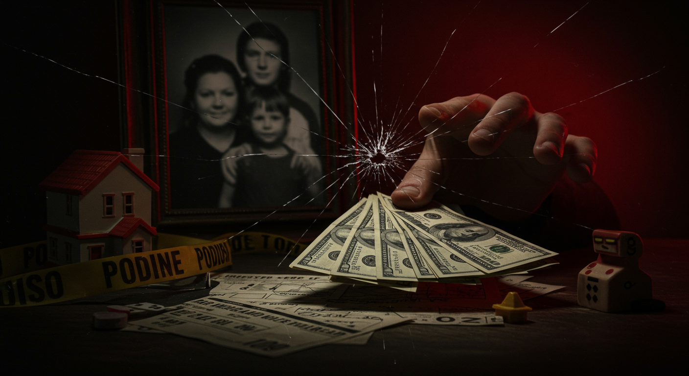 Escena editorial relacionada con el detonante del caso: Poder, en un contexto de Esposos, Padres e Hijos.