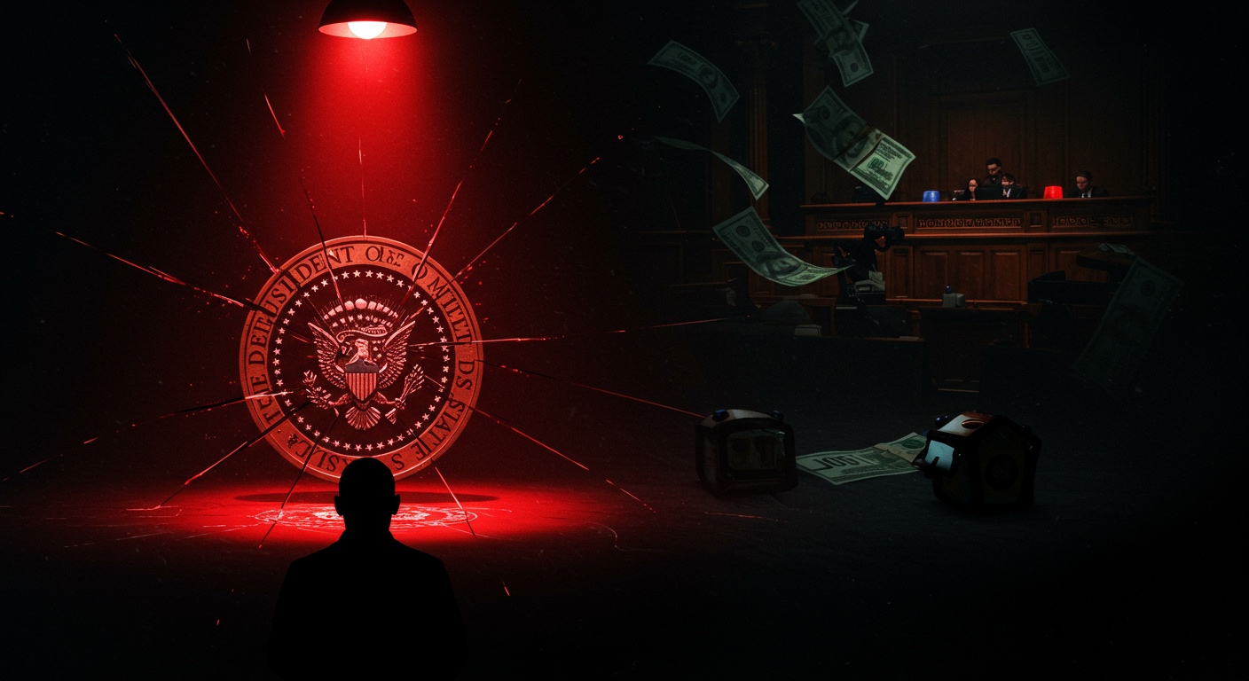 Ilustración simbólica de un crimen pasional en México, ligado a Poder y Esposos, Padres e Hijos.