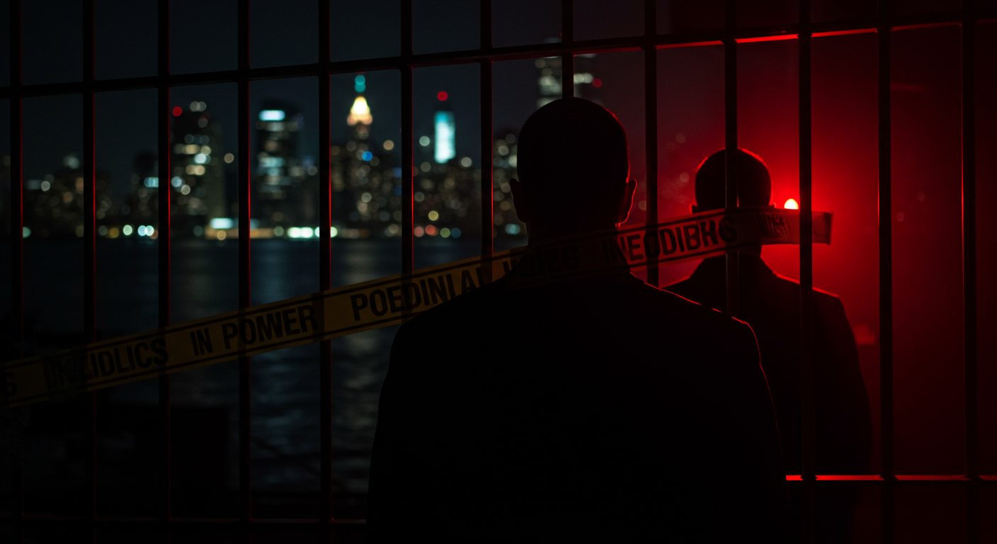 Ilustración simbólica de un crimen pasional en República Dominicana, ligado a Poder y relaciones cercanas.