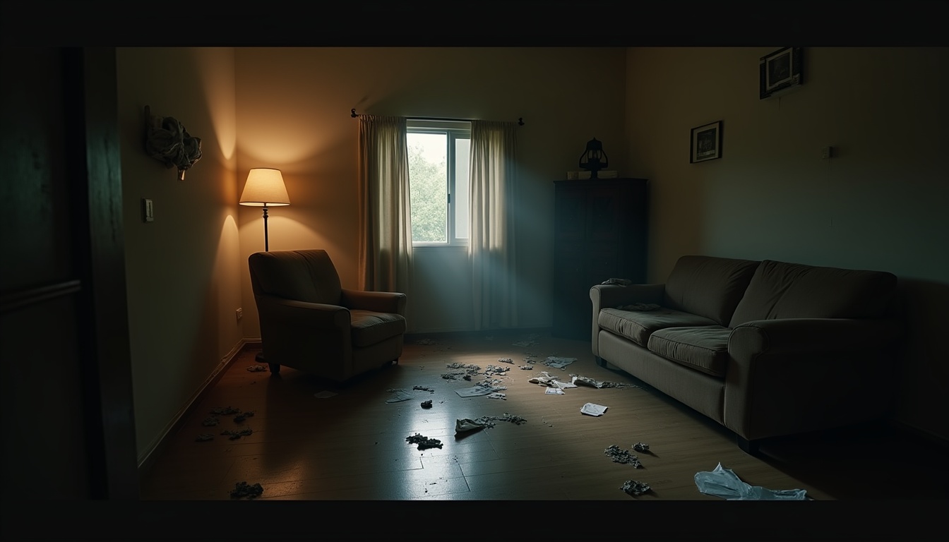 Escena fotorealista del contexto íntimo del caso en México, con señales de Poder y Padres e hijos.