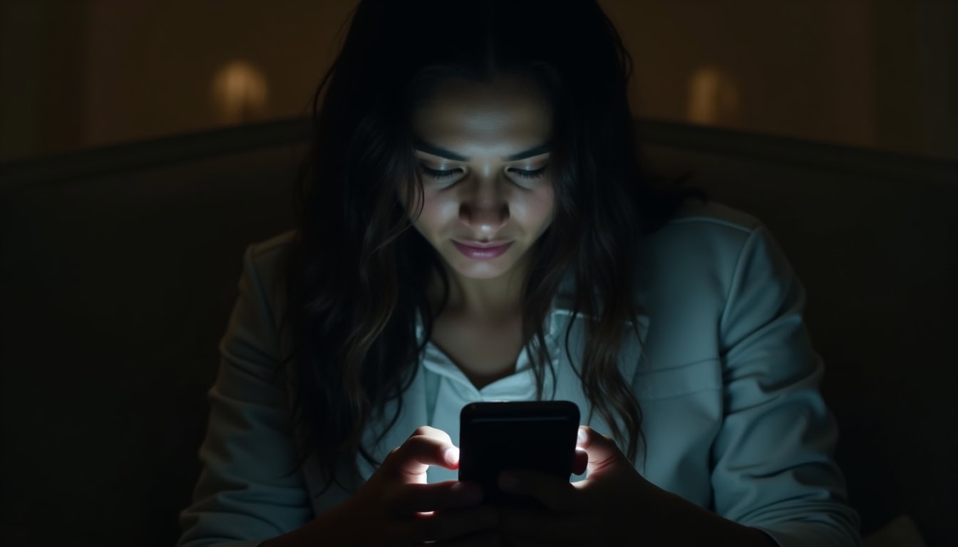 Escena fotorealista del contexto íntimo del caso en República Dominicana, con señales de Dinero, Poder y relaciones cercanas.