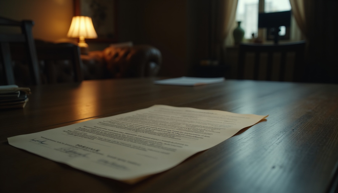 Escena fotorealista de investigación y consecuencias del caso en Estados Unidos, con pistas ligadas a un conflicto.