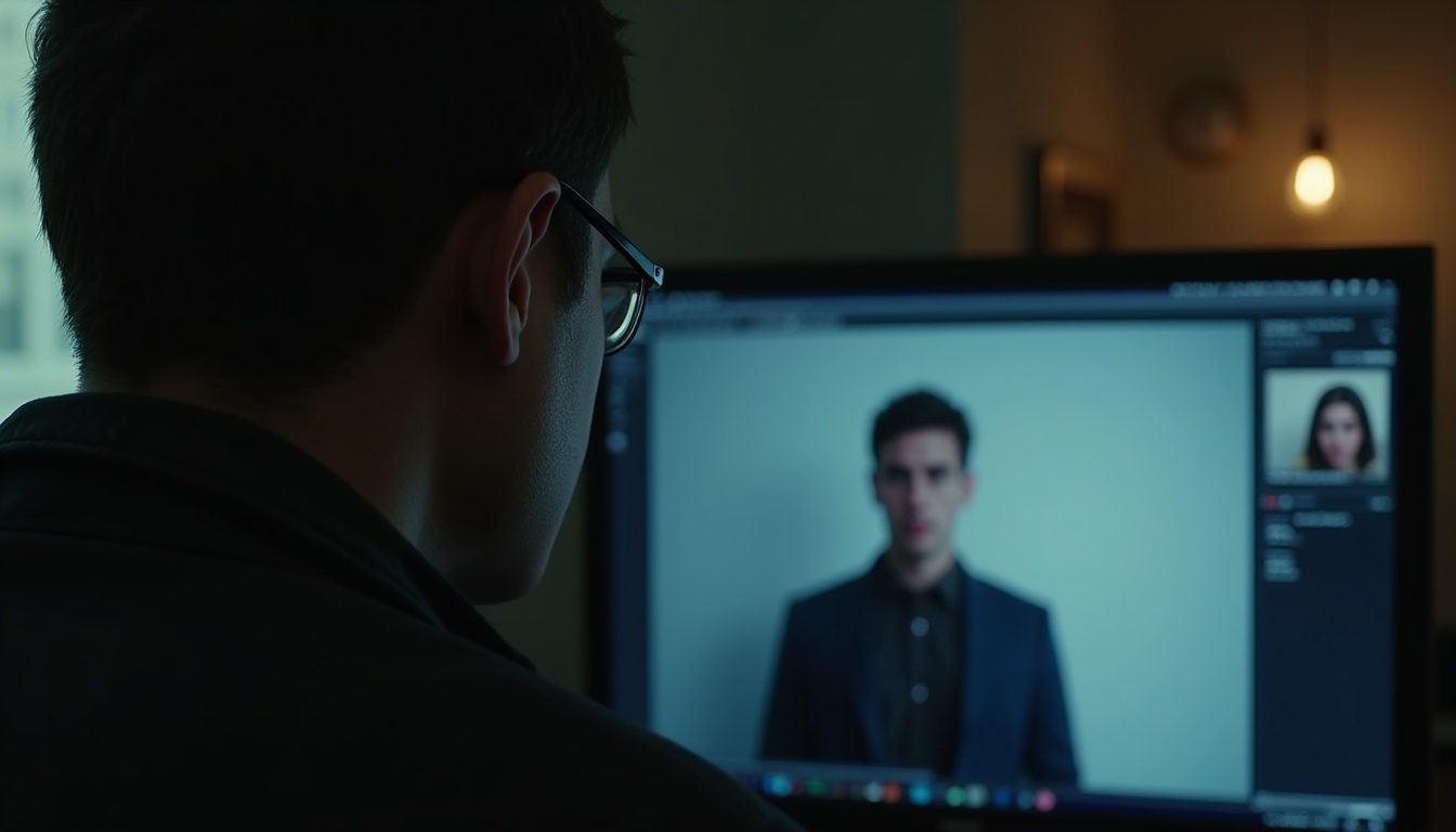 Escena fotorealista de investigación y consecuencias del caso en Chile, con pistas ligadas a un conflicto.