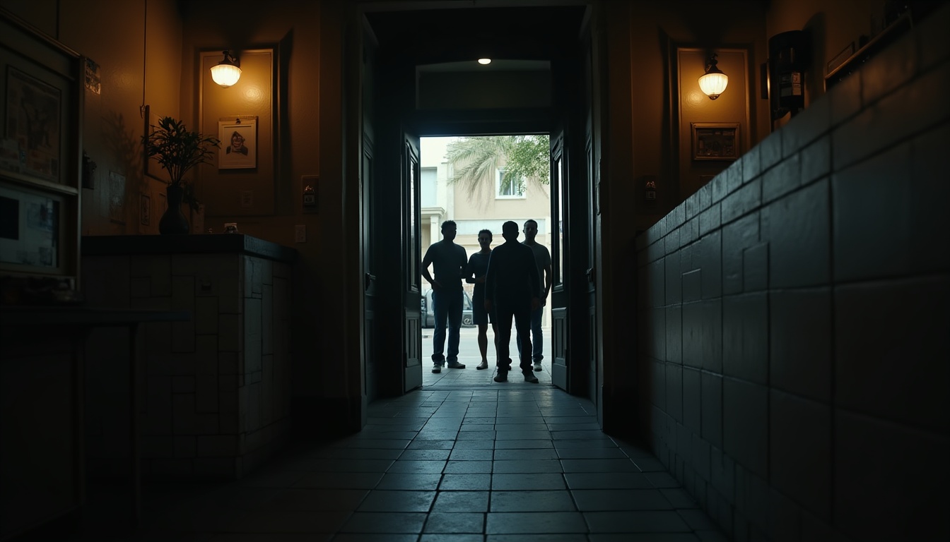 Escena fotorealista del contexto íntimo del caso en República Dominicana, con señales de Poder y Padres e hijos.