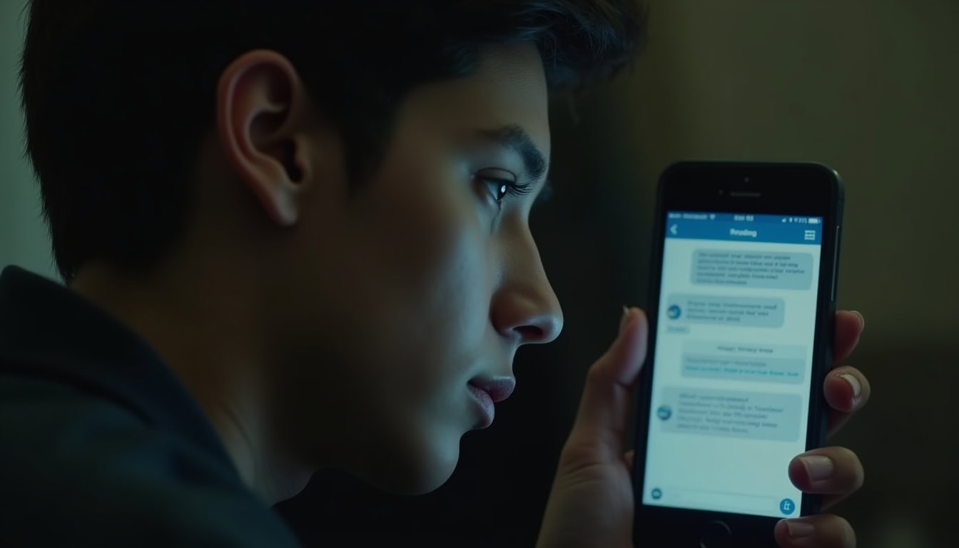 Escena fotorealista del contexto íntimo del caso en Estados Unidos, con señales de un conflicto y Exparejas, Padres e hijos.