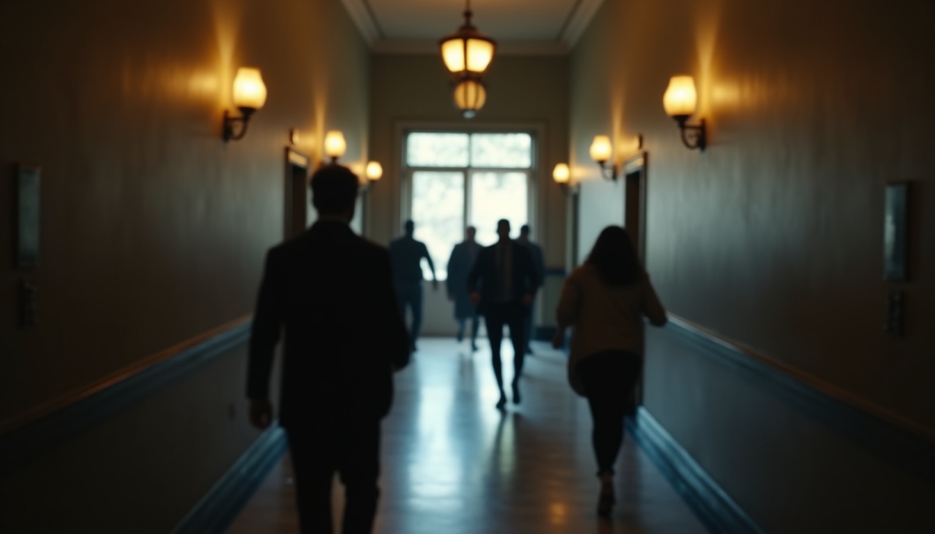 Escena fotorealista de investigación y consecuencias del caso en República Dominicana, con pistas ligadas a Poder.