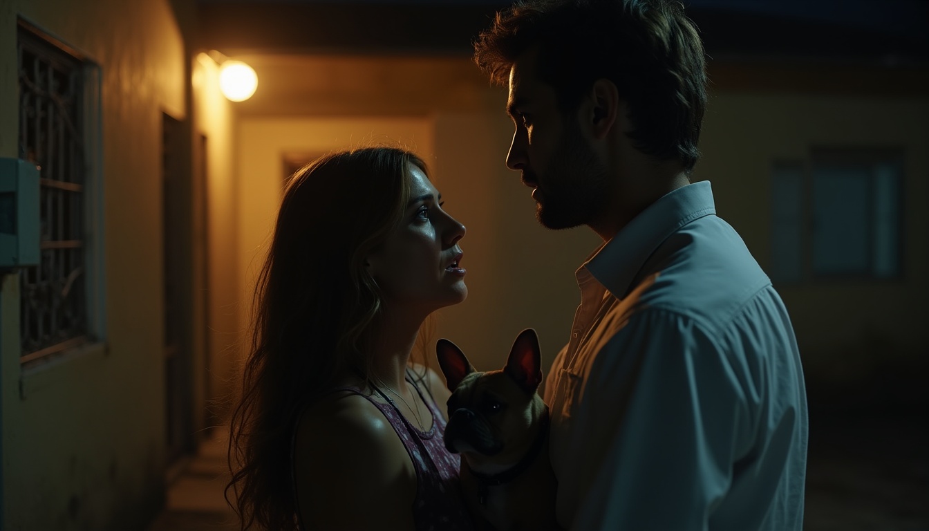 Escena fotorealista del contexto íntimo del caso en Argentina, con señales de un conflicto y Padres e hijos.