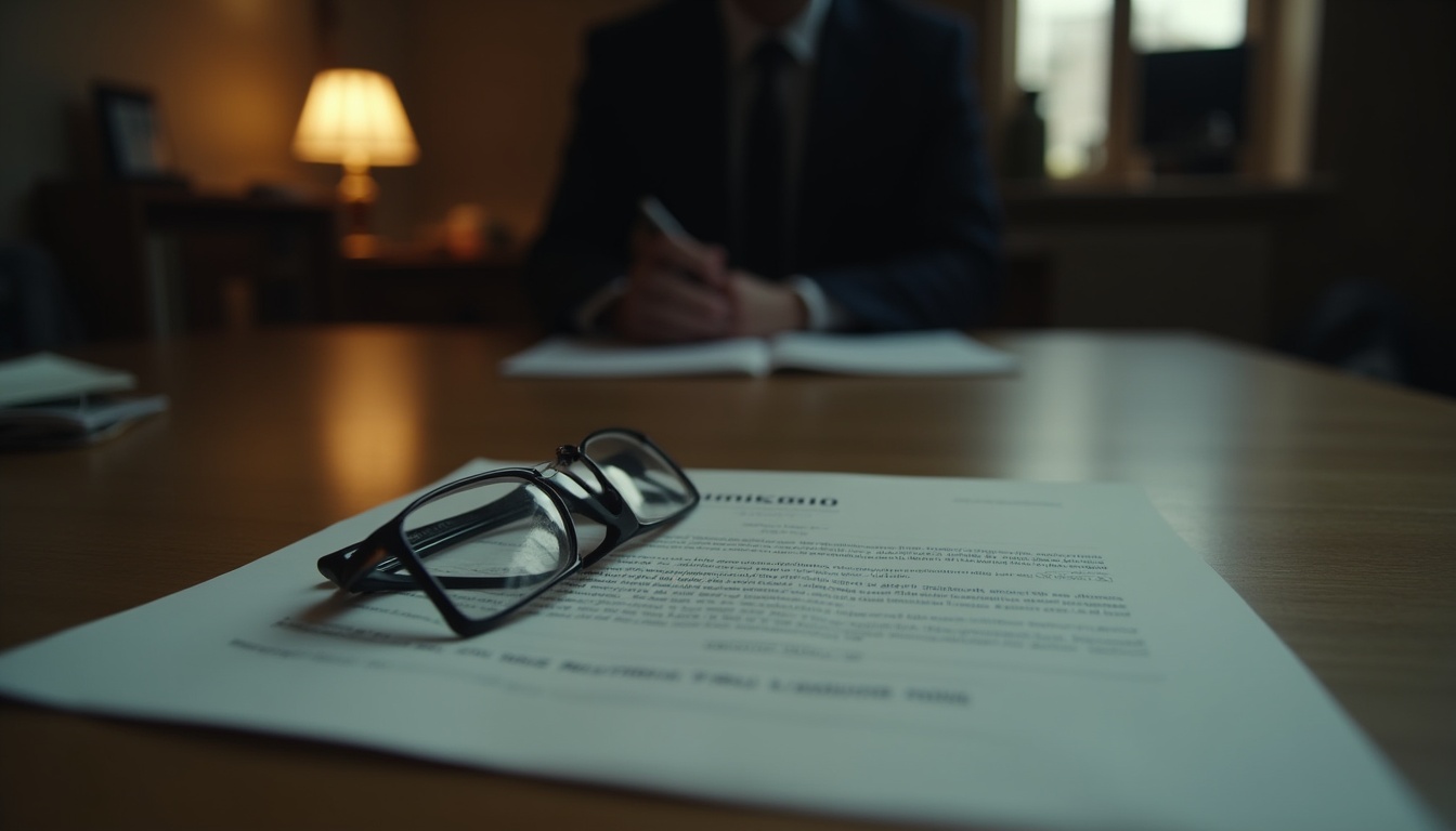 Escena fotorealista del contexto íntimo del caso en Argentina, con señales de un conflicto y Esposos, Padres e hijos.