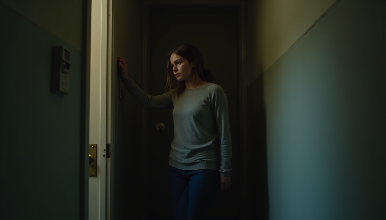 Escena fotorealista del contexto íntimo del caso en Estados Unidos, con señales de Celos, Control y relaciones cercanas.